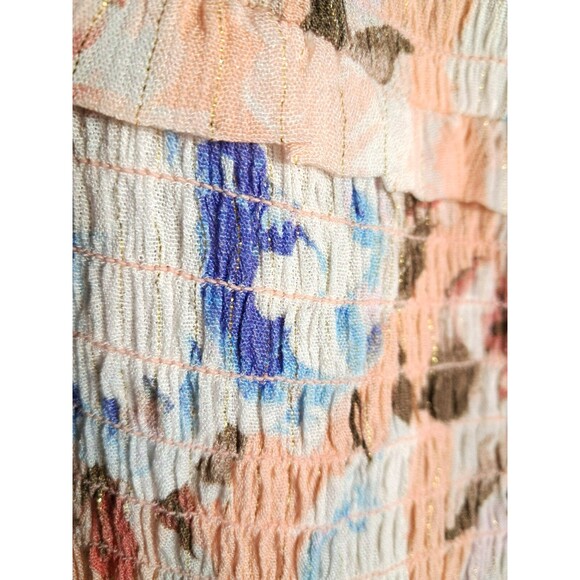 NWT Express Peach Floral Ruffle MIni Dress Size XL - Picture 9 of 12